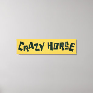 crazy horse canvas print
