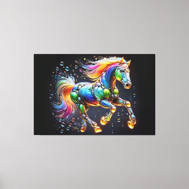 Crazy Horse Canvas Print (Front)