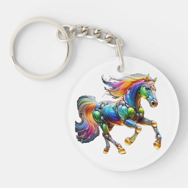 Crazy Horse Key Ring (Front)