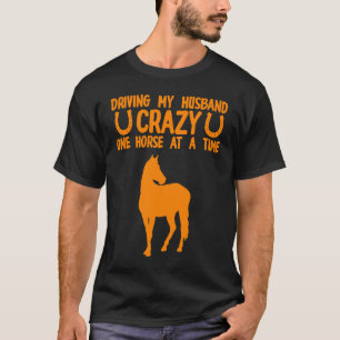 Crazy Horse Lady  Animal Foal  Women Girls T-Shirt