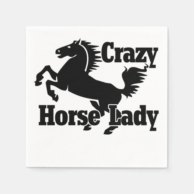 Crazy Horse Lady Napkin (Front)