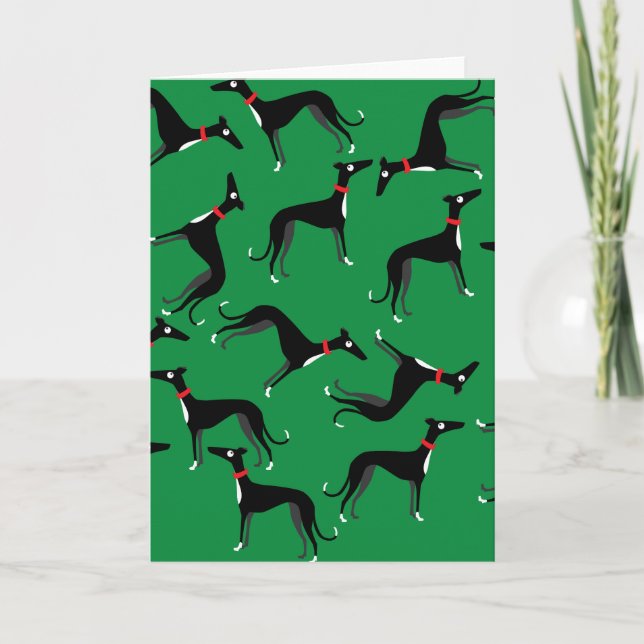 Crazy Hounds Holiday Card (Front)