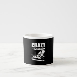 Crazy Iguana Lady Espresso Cup