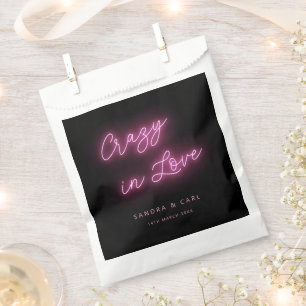 Crazy in love Neon Glow  Favour Bags
