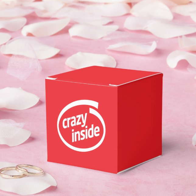 Crazy inside favour box (Wedding)