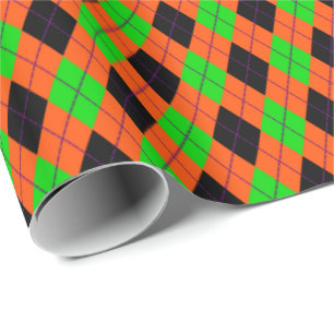Crazy Kids Colours 02 Argyle Gift Wrapping Paper