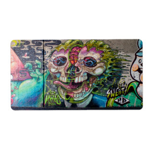 Crazy Kind Of Horror Skull Graffiti