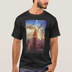 Crazy Kitty Kong, Funny and Cute Cat by Zany Brai T-Shirt