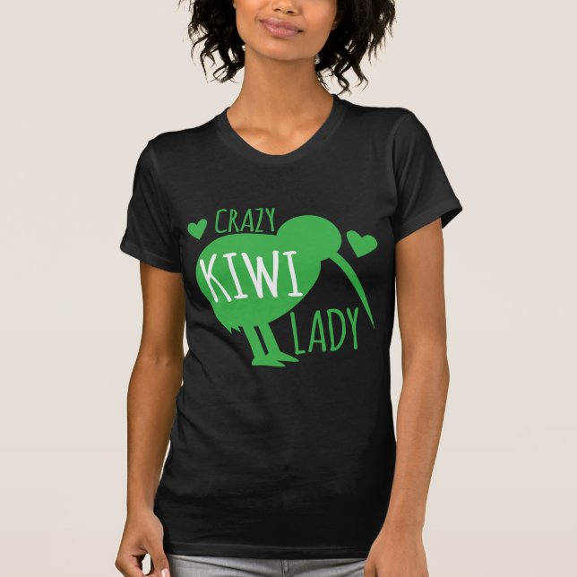Crazy Kiwi Lady T-Shirt (Front)