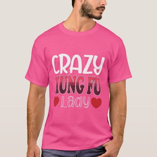 Crazy Kung Fu Lady Women T-Shirt (Front)