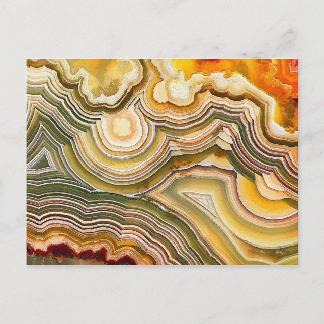 Crazy Lace Agate Fantasy Opus 02 Postcard (Front)
