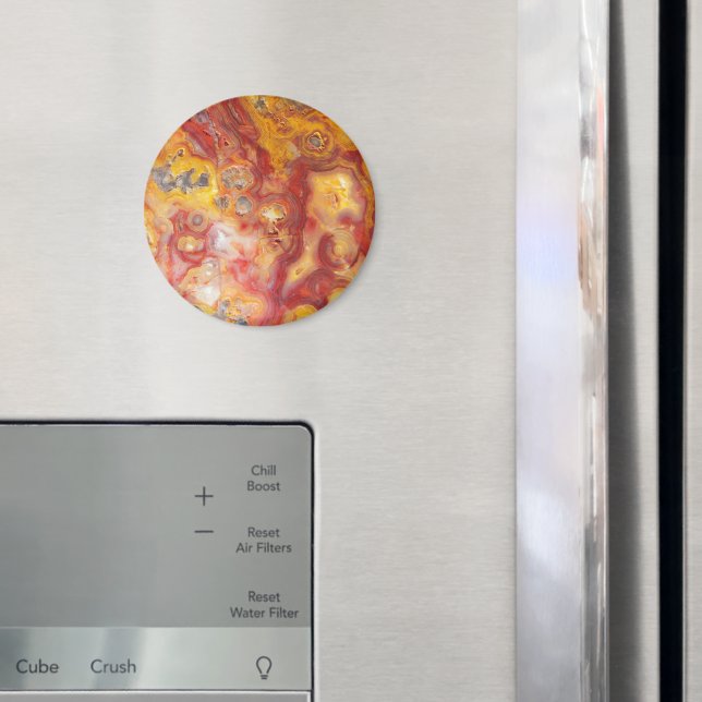 Crazy Lace Agate Pattern Magnet (In Situ (Fridge))