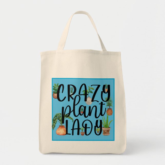 Crazy Lady Tote Bag (Front)