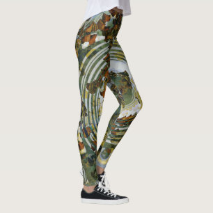 Crazy Leaf Camo Leggings