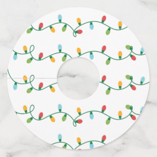 Crazy Lights Wine Glass Tags