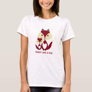 Crazy Like a Fox, Red Fox Burlap T-Shirt