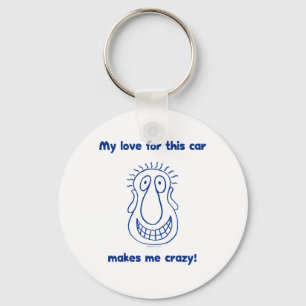 Crazy Love For Cars Key Ring