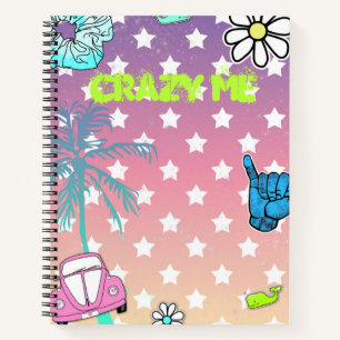 Crazy me vsco themed teenager girl's notebook