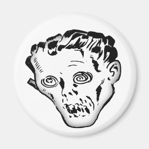 Crazy Monster Round Magnet