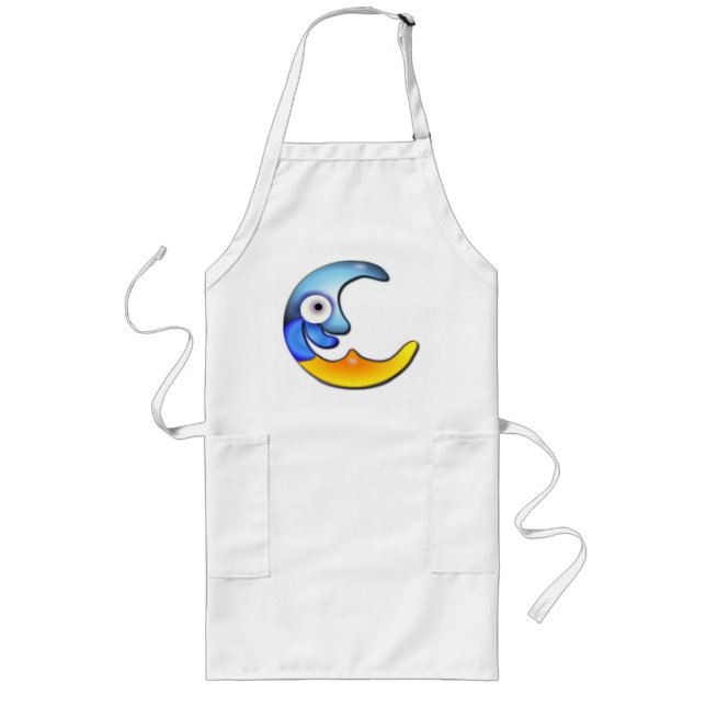 Crazy Moon Cartoon Apron (Front)