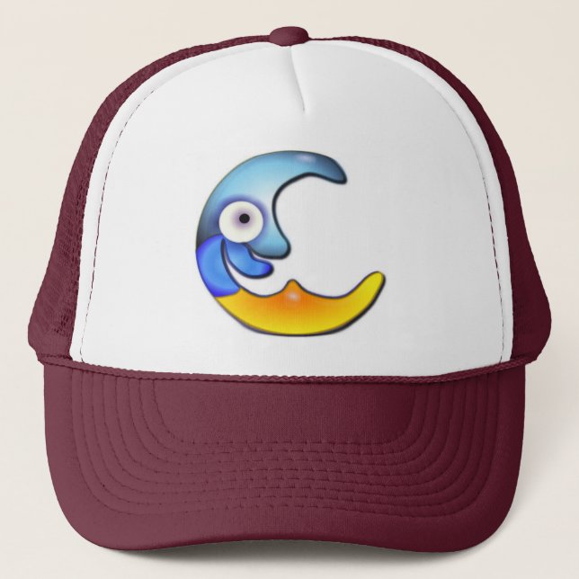 Crazy Moon Cartoon Cap (Front)