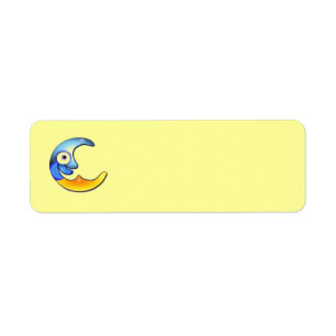 Crazy Moon Return Address Avery Label