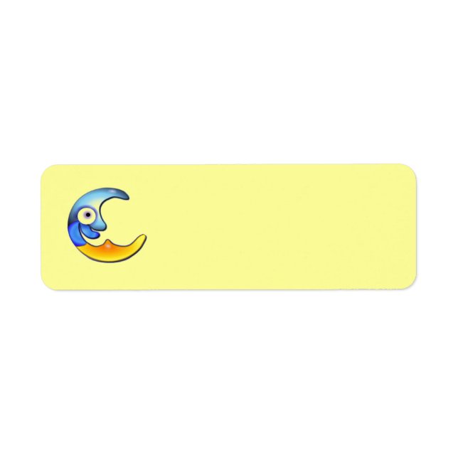Crazy Moon Return Address Avery Label (Front)