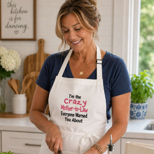 Crazy Mother-In-Law Funny Cooking  Standard Apron
