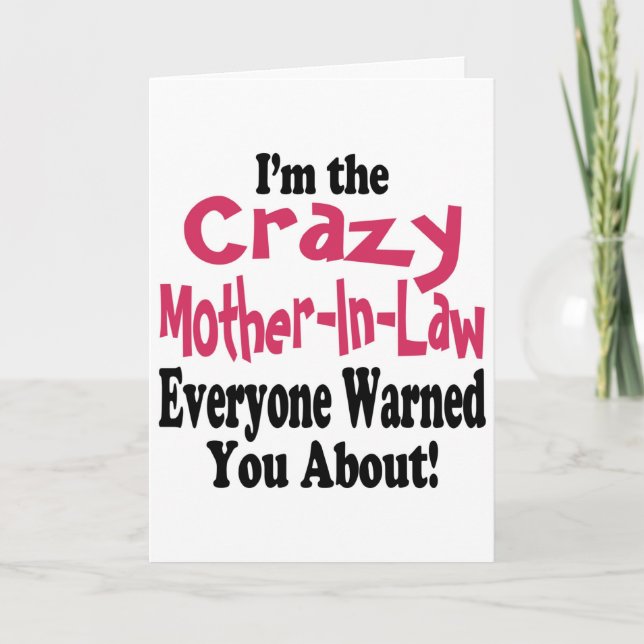 Crazy Mother-in-Law Holiday Card (Front)