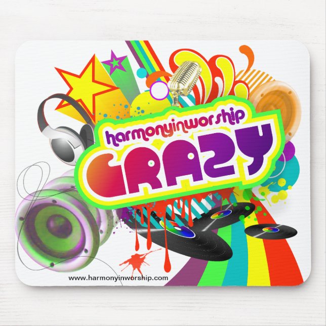 "Crazy" Mousepad (Front)