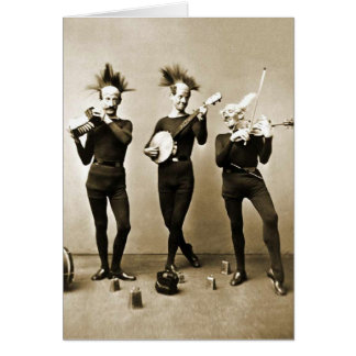 Crazy Musicians Birthday Card