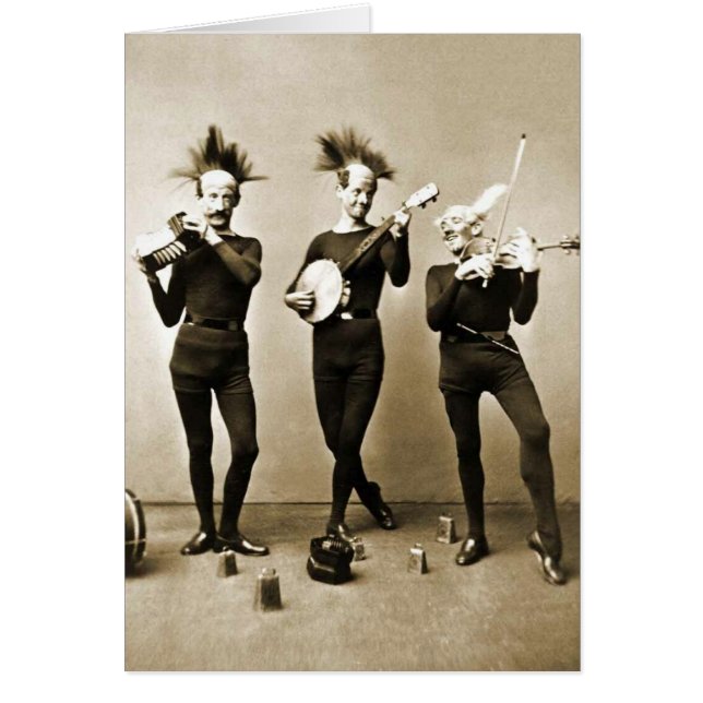 Crazy  Musicians Birthday Card (Front)