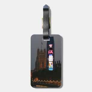 Crazy! New York City meets London Luggage Tag