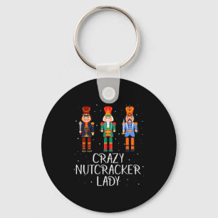 Crazy Nutcracker Lady  Key Ring