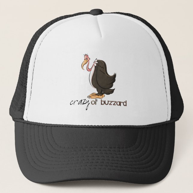 Crazy Old Buzzard cartoon hat (Front)