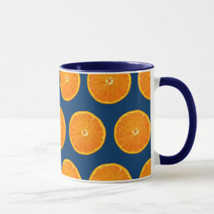 Crazy on Clementines - Blue Mug