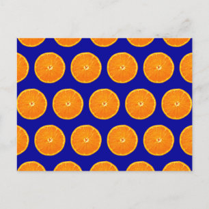 Crazy on Clementines - Blue Postcard