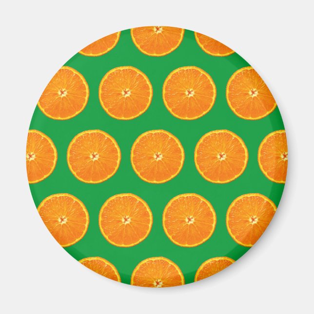 Crazy on Clementines - Green Magnet (Front)