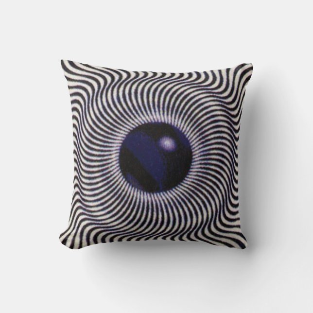 Crazy Optical Illusion - Holographic Circle Cushion (Front)