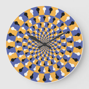 Crazy Optical Illusion - Infinite Circle Large Clock