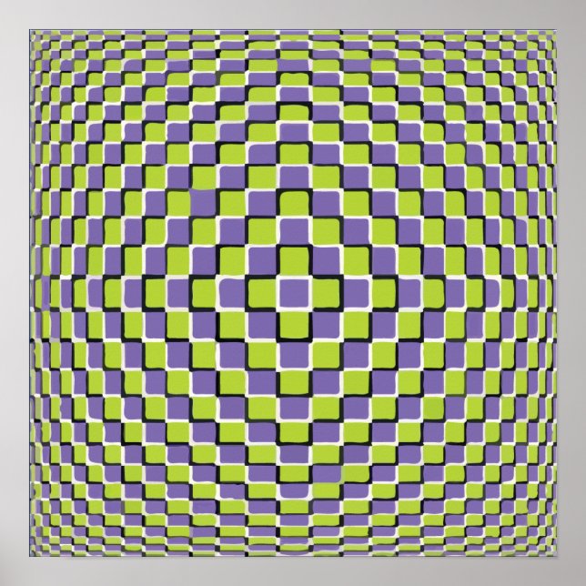 Crazy Optical Illusion - Infinite Circle Poster (Front)
