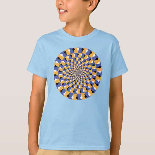 Crazy Optical Illusion - Infinite Circle T-Shirt (Front)