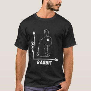 Crazy Optical Illusion Rabbit Duck Perspective Wit T-Shirt