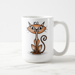 Crazy Orange Cat Classic Mug