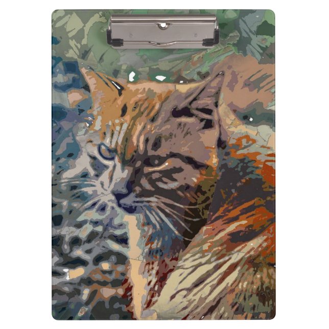 Crazy Paint - Cat 2 Clipboard (Front)