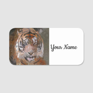 Crazy Paint -  Tiger Name Tag