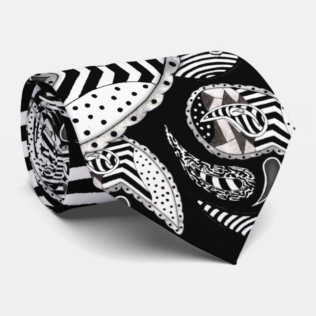 Crazy Paisleys Tie (Rolled)