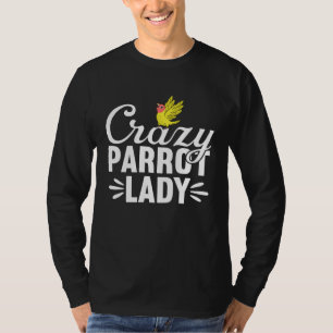 Crazy Parrot Lady Peach faced Yellow Lutino Lovebi T-Shirt