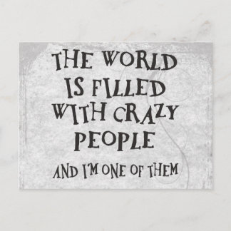 Crazy People Postcard