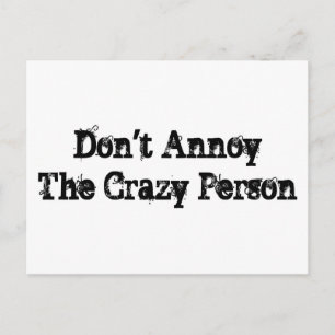 Crazy Person Postcard